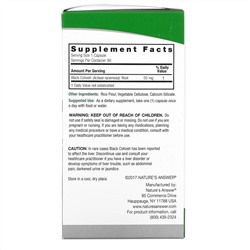 Nature's Answer, Black Cohosh, Full Spectrum Herb, 50 mg, 90 Vegetarian Capsules