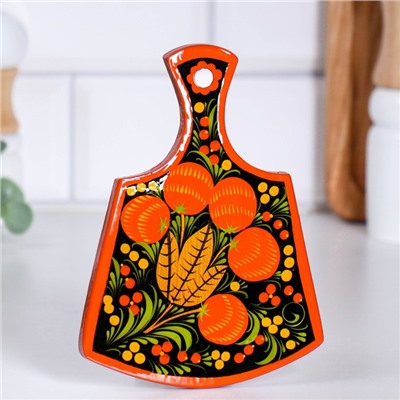 Доска разделочная дерево «Лимонница», хохлома