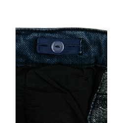 Брюки текстильные джинсовые утепленные флисом для девочек