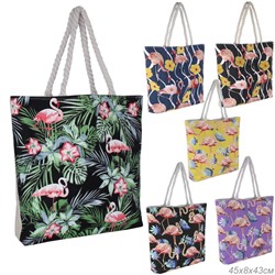 Сумка пляжная на молнии 43х45х8 см / JN001 /уп 1/