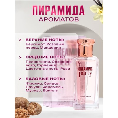 Туалетная вода женская Dreaming Party, 100 мл