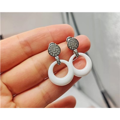 Серьги с керамикой