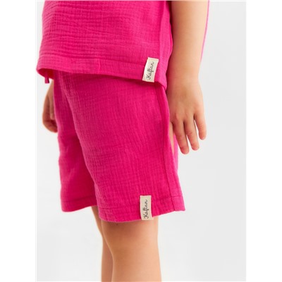 Шорты из муслина для девочек KAFTAN, рост 104 см, розовые