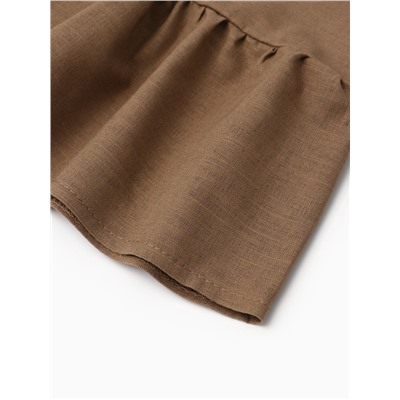 Блузка для девочки, MINAKU, бежевая, рост 134 см