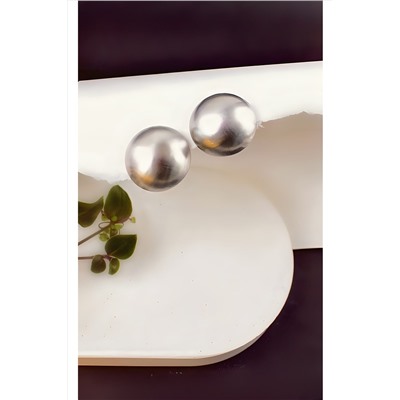 Серьги Суперлегкие Полусфера + Подарок НАТАЛИ, 1133042