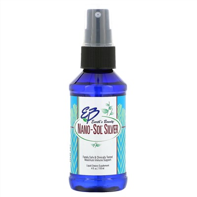 Earth's Bounty, Nano-Sol Silver, Spray, 4 fl oz (118 ml)