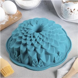 Форма для выпечки Доляна «Хризантема», силикон, 22×7.5 см, цвет МИКС