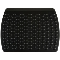 Подставка для ног, Стамм, 34.3×10.5×44.7 см, рельефная поверхность, черная