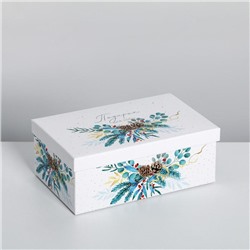 Набор новогодних подарочных коробок 10 в 1 «Счастливого Нового года», 12×7×4 - 32.5×20×12.5 см