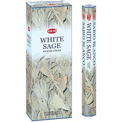 HEM Благовония шестигранник упаковка 6шт: Precious White Sage (1 блок)