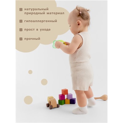 Шорты «Крошка Я» Melange, рост 62-68, бежевые