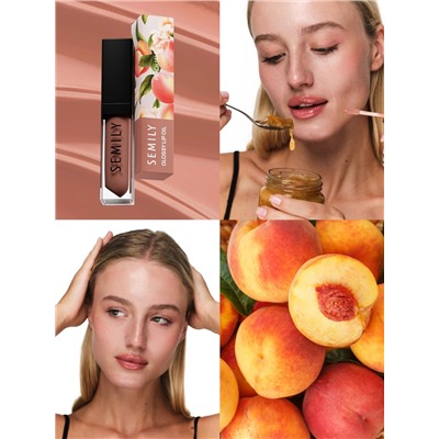 Масло-блеск для губ SEMILY PEACH JAM, увлажняющий, 5 мл