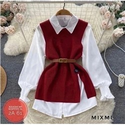 двойка рубашка +жилет