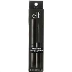 E.L.F., Precision Liquid Eyeliner, Black, 0.13 fl oz (3.5 ml)