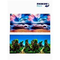 Фон для аквариума и террариума, 40×75 см, двухсторонний