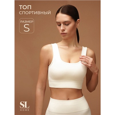 Топ спортивный женский Sima-Land Home, размер S, молочный