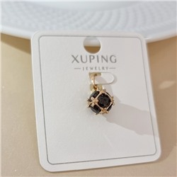 Кулон коллекция "Xuping" покрытие позолота, вставка: фианиты, цвет: черный, арт.101.204