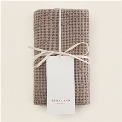 Полотенце вафельное SL HOME: Linen «Саббиа», 40×70 см, бежевое