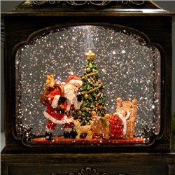 Светильник настольный новогодний 18х8х30 см Дед мороз музыкальный / NG206-1 /уп 8/АКЦИЯ