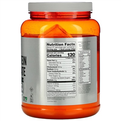 Now Foods, Sports, концентрат сывороточного протеина, без добавок, 680 г (1,5 фунта)