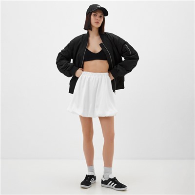 Юбка мини баллон женская MIST, размер L, молочная