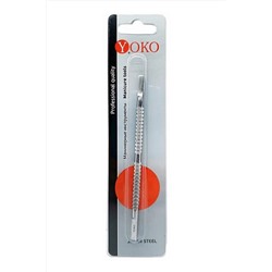 YOKO Шабер маникюрный двусторонний SI-024, глянцевый, 13 см KRISTALLER, 1111248