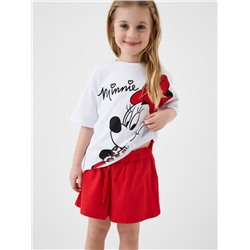 Комплект трикотажный для девочек: фуфайка (футболка), шорты