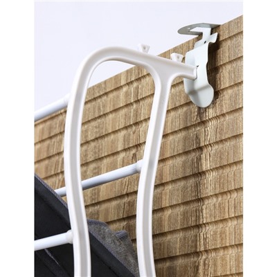 Обувница надверная, 8 ярусов (на 24 пары обуви), 50×20×124 см, цвет белый