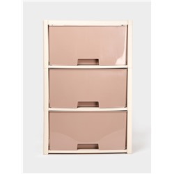 УЦЕНКА Комод 3-х секционный 47.5×30×71 см «Колорит», цвет бежевый