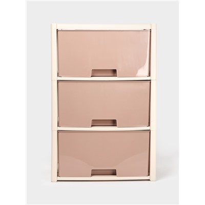 УЦЕНКА Комод 3-х секционный 47.5×30×71 см «Колорит», цвет бежевый