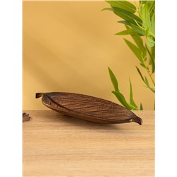 Подставка под благовония «Лист», 23×8×2 см, алюминий, оранжевый