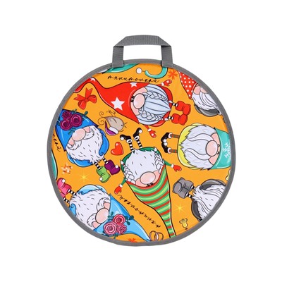 Ледянка мягкая Gnome, круглая, d=45 см, толщина 1.2 см, рисунок МИКС