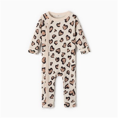 Комбинезон детский «Крошка Я» Leo love, рост 62-68 см, 9096435