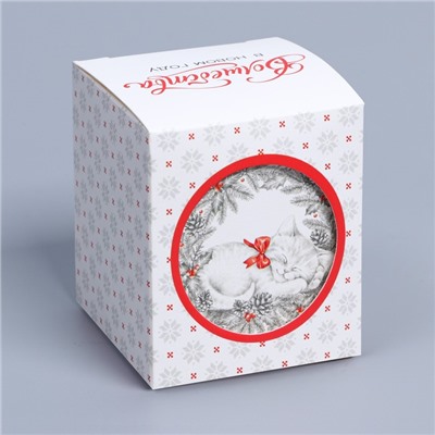 Бонбоньерка новогодняя «С Новым годом!», 6×7×6 см
