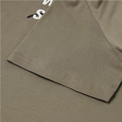 Футболка мужская, цвет хаки, размер 56