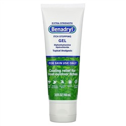 Benadryl, Extra Strength, Itch Stopping Gel, 3.5 fl oz (103 ml)