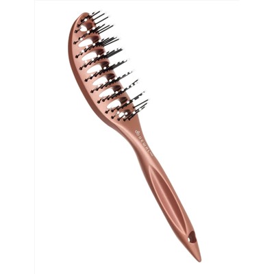 Dewal Щетка для укладки волос вогнутая продувная BR69539 brown, коричневый 1517