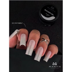 MANITA Гель моделирующий для ногтей с хлопьями юки / Builder Gel Flash №06, 15 мл 28223