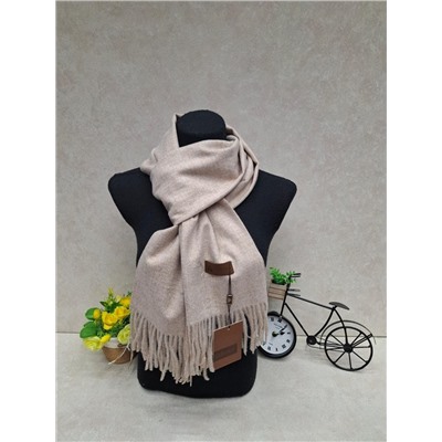 Мягкий палантин из кашемира, цвет светло бежевый