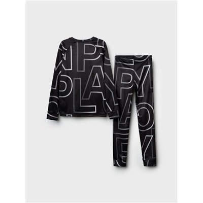 Термокомплект трикот. для мальчиков: фуфайка (футболка) с длин. рук, брюки