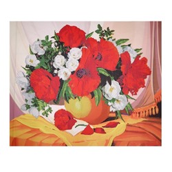 УЦЕНКА Алмазная мозаика с частичным заполнением «Летний букет» 50×60 см, холст, ёмкость