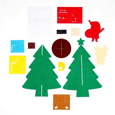 Набор для творчества «Ёлочка новогодняя», украшения на клеевой основе