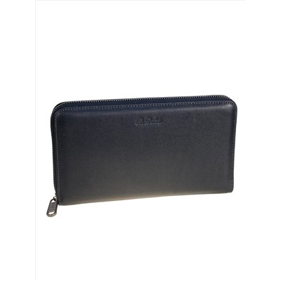 Клатч мужской из натуральной кожи, цвет черный