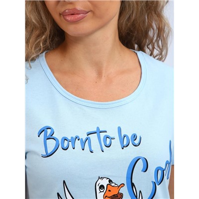 Агнесс - сорочка голубой