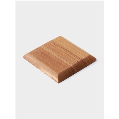 Тарелка квадратная, 15×15×2 см, тиковое дерево