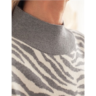 Платье жаккардовой вязки с кашемиром