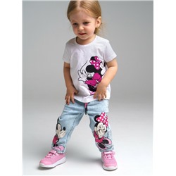 Брюки детские текстильные джинсовые для девочек