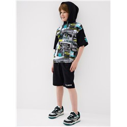 Комплект трикотажный для мальчиков: джемпер (футболка), шорты