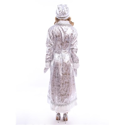 Карнавальный костюм «Снегурочка»: шуба, шапка, варежки, пояс, рост 164, р-р. 48-50