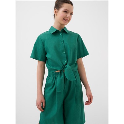 Комплект текстильный для девочек: рубашка, шорты